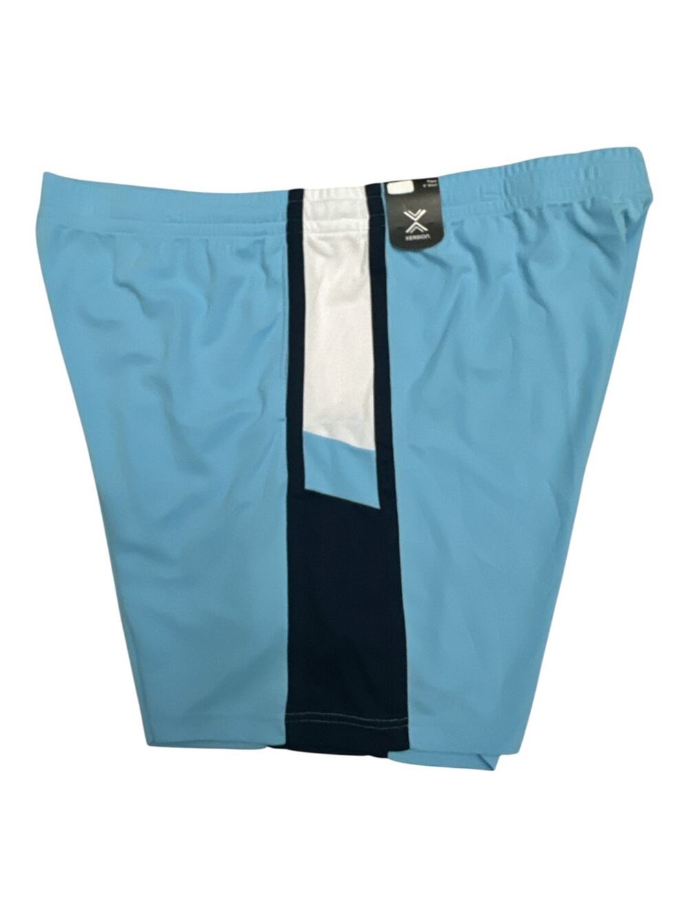 Xersion Mens 4XLT Athletic Shorts Sky Blue 9" Train Short Hits at Knee Quick Dry